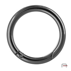 Metal Ring Carabiner 38 mm black nickel 3711590