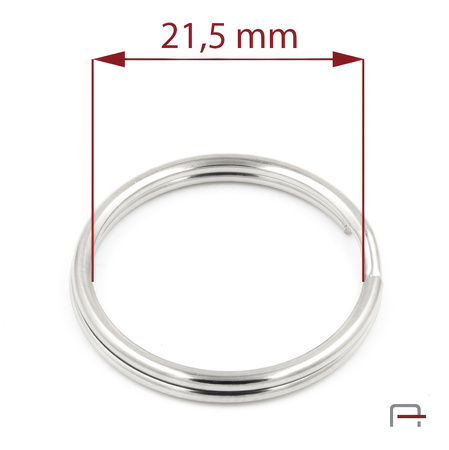Key Ring 21,5 mm Nickel 42022100