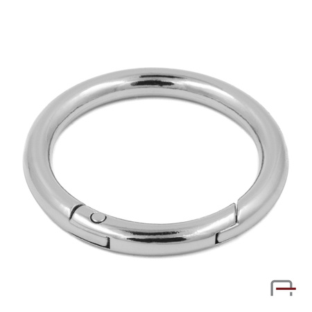 Metal Ring Carabiner 38 mm nickel 3711610