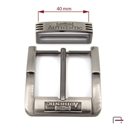 Klamra+ szlufka 40 mm czarny satynowany 2400891