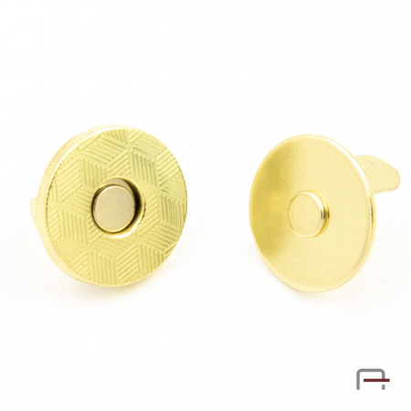 Zapięcie magnetyczne płaskie 14 mm złoto 44003530