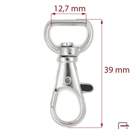 Snap Hook 12,7mm nickel 3217710