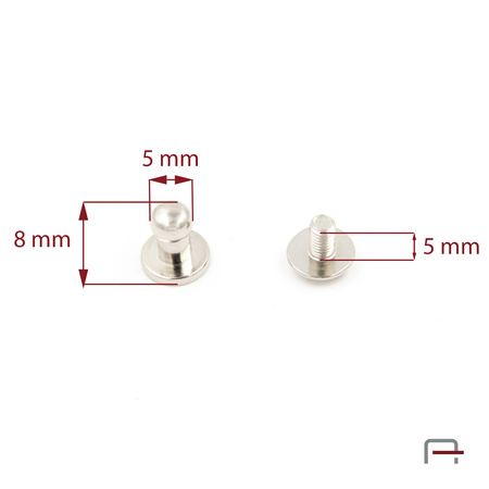 Button Studs 5 mm nickel 52101100