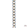 Steel chain 12x8x2 mm rainbow 4100700