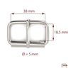 Saddlery buckle 38 mm, wire 5 mm 3510510