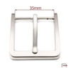 Men's Buckle 35 mm satin nickel 2210011