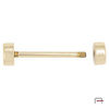 Handbag metal barbells 25 mm gold 3901253