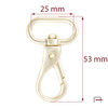 Snap Hook 25 mm gold 3234653