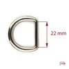 Półkółko 22 mm nikiel 3603212