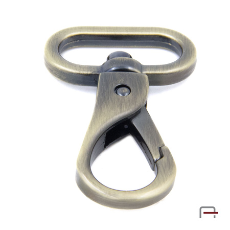 Snap Hook 25 mm satin old brass 3234621