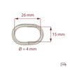Oval ring 26 mm, wire 4 mm 35101100
