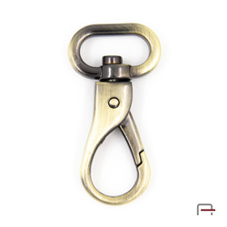 Snap Hook 19 mm satin old brass 3233821