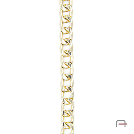 Steel chain 13x9,3x2,4 mm gold 4100450