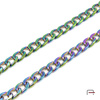 Steel chain 13x9,3x2,4 mm rainbow 4100400