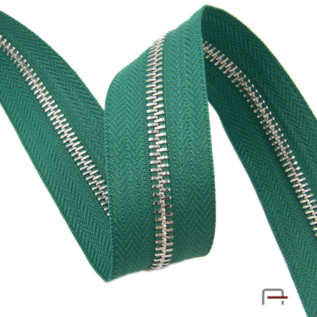 Zipper Tape #5 Green - nickel Y-teeth 4710710/878