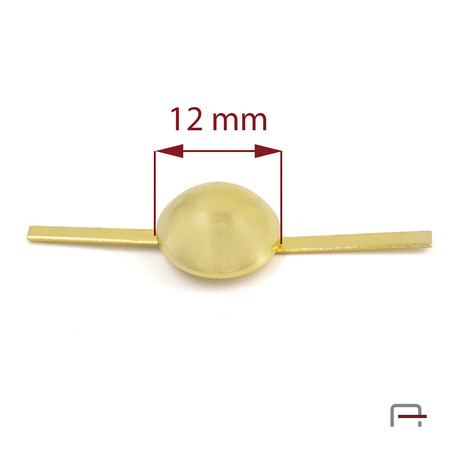 Pukiel sferyczny 12 mm złoto 5101150