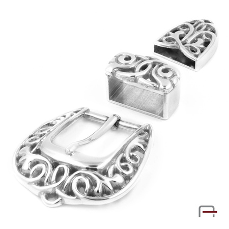 Klamra + szlufka + końcówka 25 mm 5133233 (bez niklu)