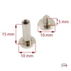 Screw 15 mm nickel 5201510
