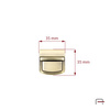 Tuck Lock satin old brass 3106421