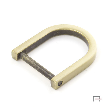 Półkółko Szekla 20mm stare złoto satynowane 3606021