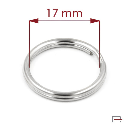 Key Ring 17 mm Nickel 4201710