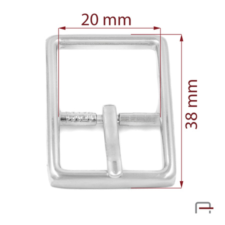 Women's Buckle 20 mm nickel 1308612