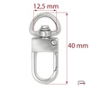 Snap Hook 12,5 mm nickel 3250110