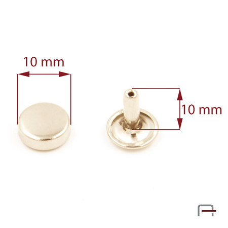 Flat rivets 10x10x10 3903553