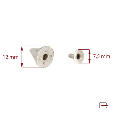 Metal ornament 12 mm 64010