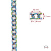 Steel chain 13x9,3x2,4 mm rainbow 4100400