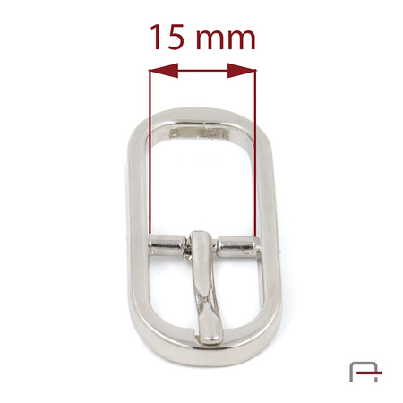 Women's buckle 15 mm nickel 1201610