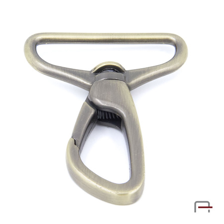 Snap Hook 38 mm satin old brass 3235921