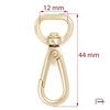 Snap Hook 12 mm gold 3250550