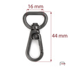 Snap Hook 15 mm black nickel 3250690