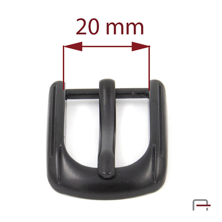 Women's Buckle 20 mm black matt 1310145