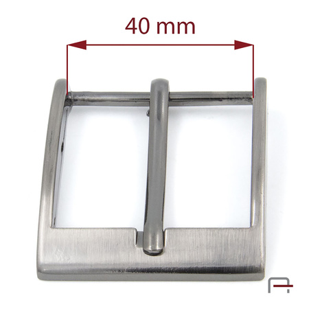 Klamra męska 40 mm czarny satynowany 2301791