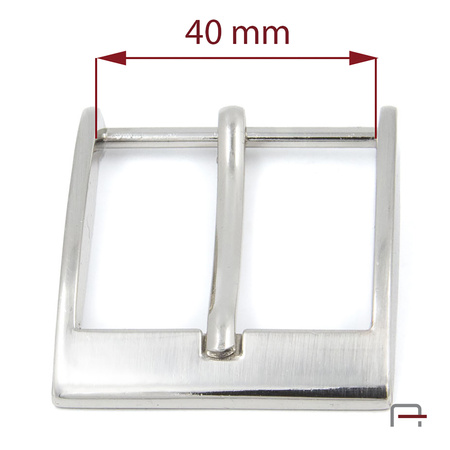 Men's Buckle 40 mm satin nickel 2301711