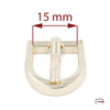 Klamra damska 15 mm złoto 1206353