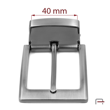 Klamra z przedrostkiem 40 mm czarny satynowany 2662191