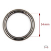Metal Ring Carabiner 34 mm 3701412