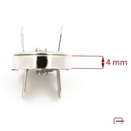 Magnetic Snap Closures 18 mm nickel 44001100
