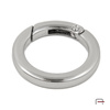 Metal Ring Carabiner 25 mm nickel 3711410