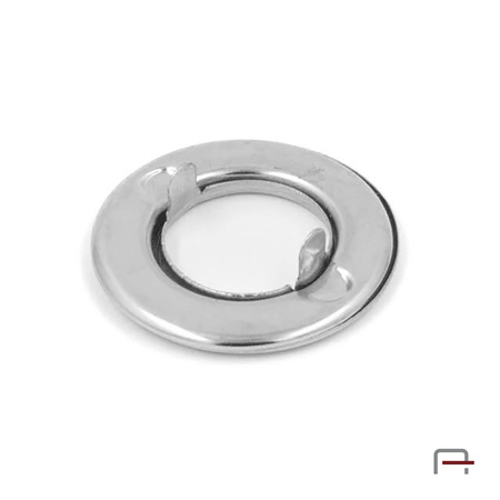 Eyelet with fins 15 mm nickel 51007100