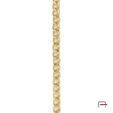 Steel chain 7,5x5,5x1,4 mm gold 4100250