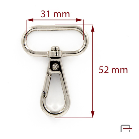Snap Hook 31 mm Nickel 3235410