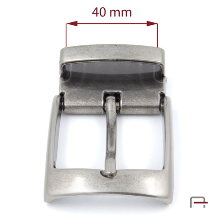 Klamra z przedrostkiem 40 mm stary nikiel 2661532