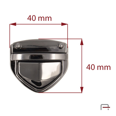 Tuck Lock Black Nickel 3106690