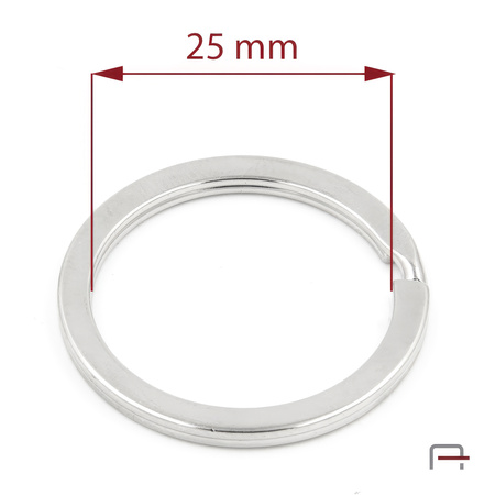 Kółko do kluczy płaskie 25 mm Nikiel 42225100