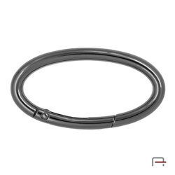 Oval Carabiner 50 x 21 mm black nickel 3711790