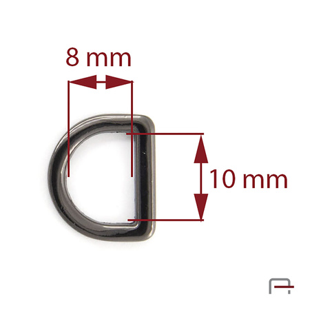 D-ring 10 mm gun 3604090